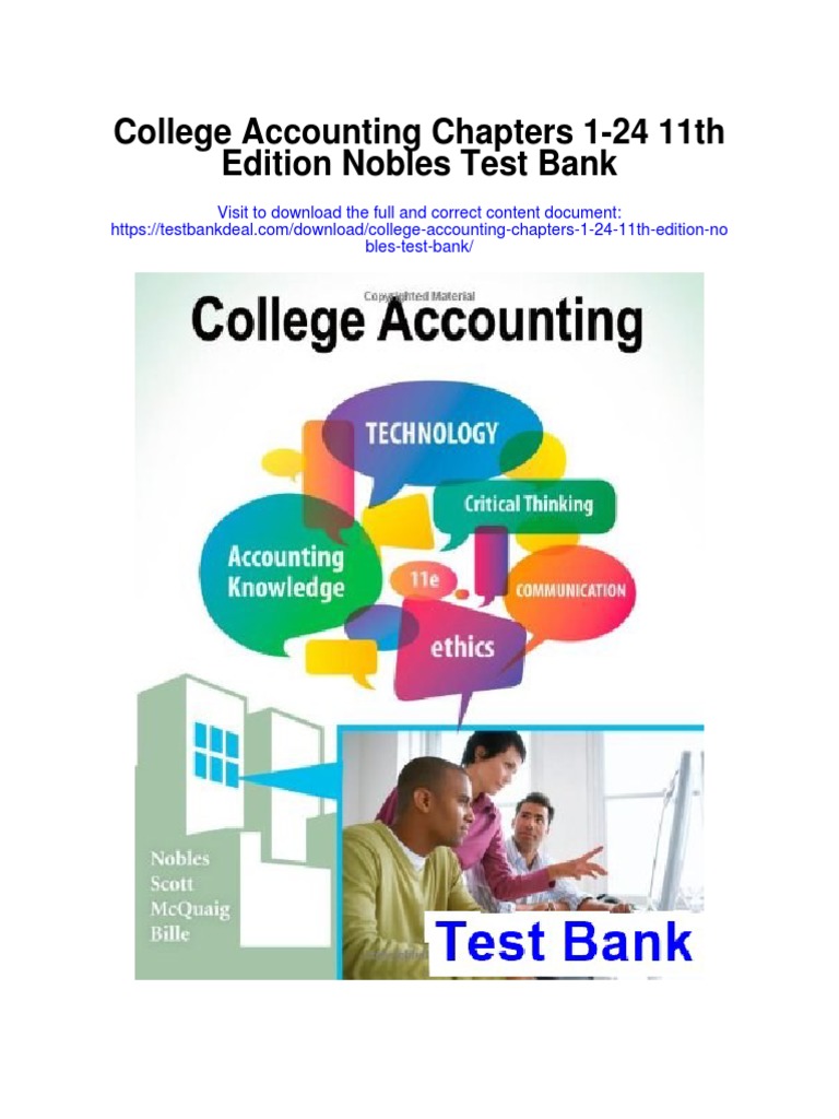 College Accounting Chapters 12411th Edition Nobles Test Bank PDF