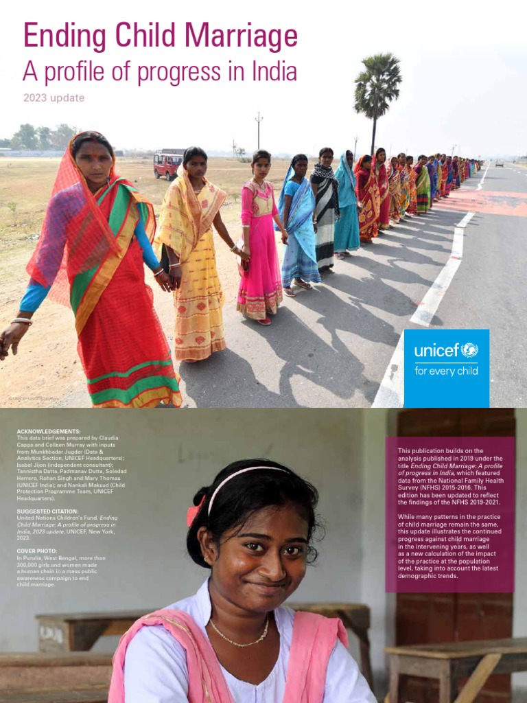Progress on Child Marriage in India 2023 | PDF | Child Marriage | Marriage