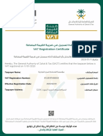RESILIENT VAT Certificate