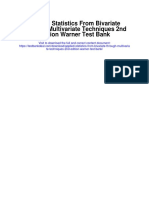 Applied Statistics From Bivariate Through Multivariate Techniques 2nd Edition Warner Test Bank