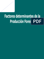 Factores Determinantes de La Producción Forestal