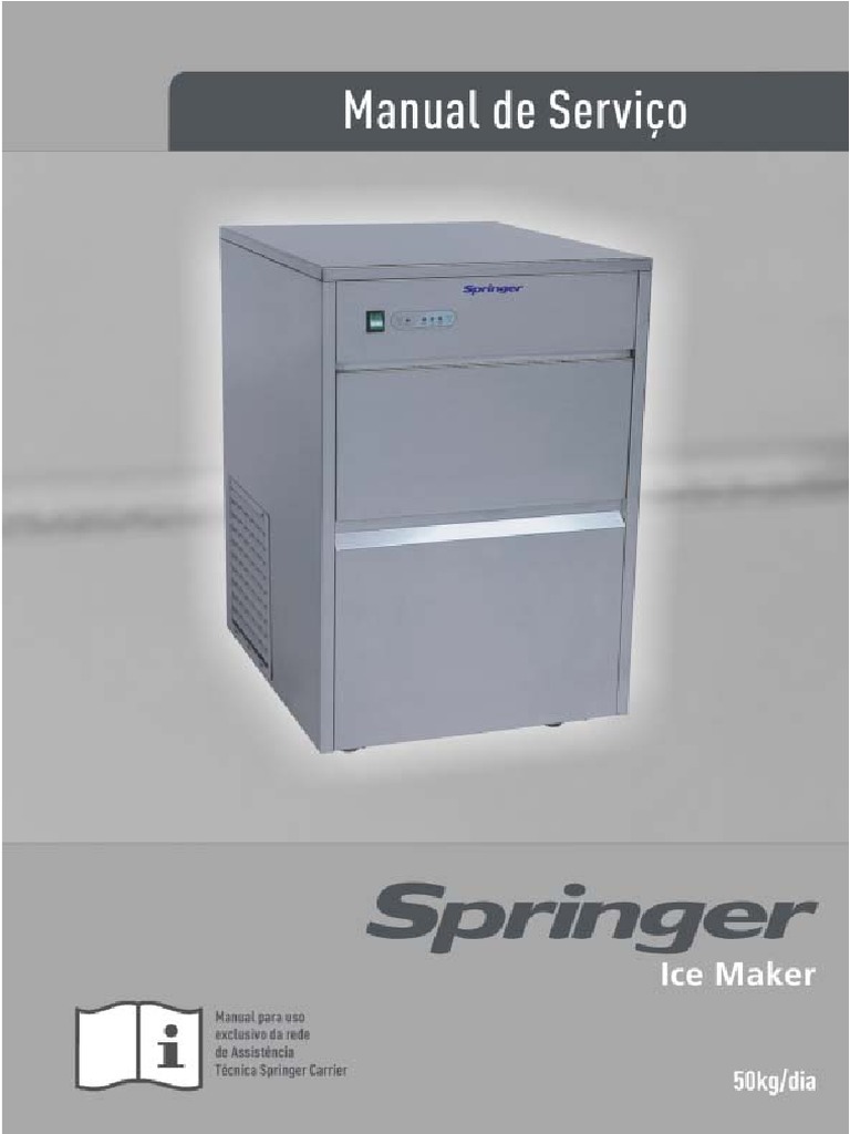 MAQUINA DE GELO50kg 56p CARRIER ICE Maker PDF Motores Rede elétrica