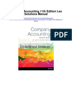 Company Accounting 11th Edition Leo Solutions Manual