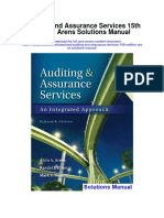 Auditing and Assurance Services 15th Edition Arens Solutions Manual