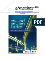 Auditing and Assurance Services 15th Edition Arens Test Bank