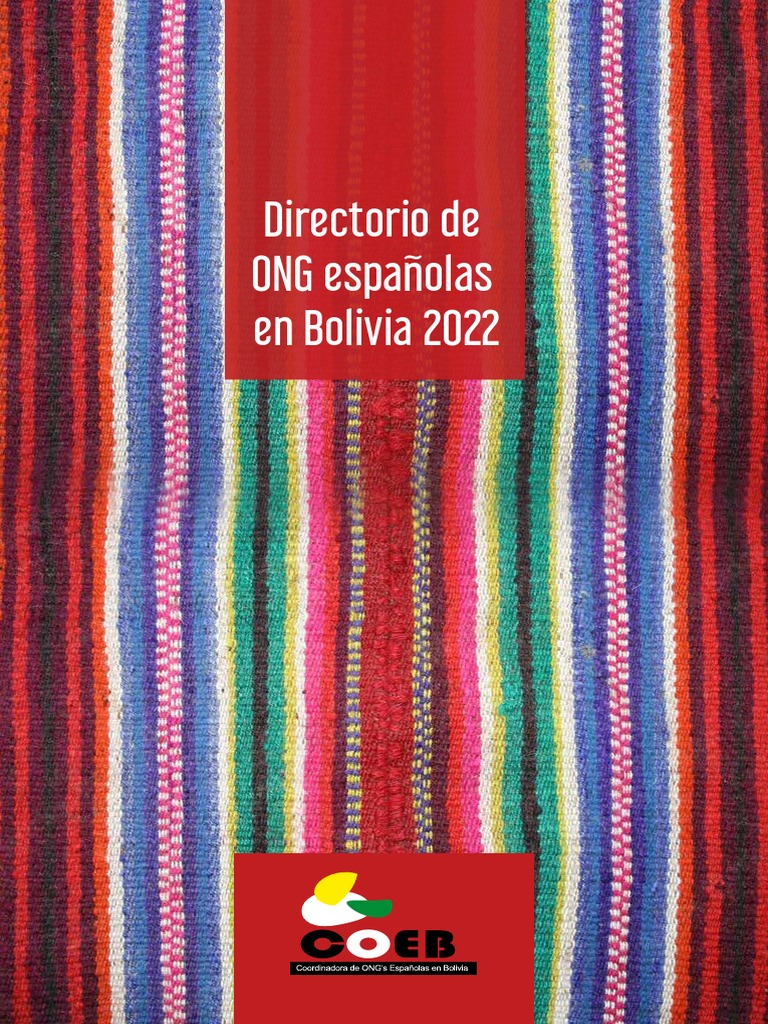 Directorio COEB 2022: ONG en Bolivia | PDF | Bolivia | Organización no ...