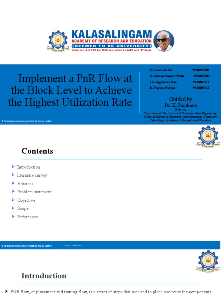 Optimize Block-Level PNR Flow for ICs | PDF | Integrated Circuit ...