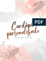 CARDAPIO PERSONALIZADO