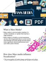 Impact of Mass Media On Socialization