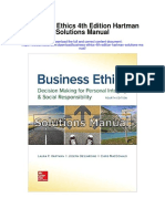 Business Ethics 4th Edition Hartman Solutions Manual
