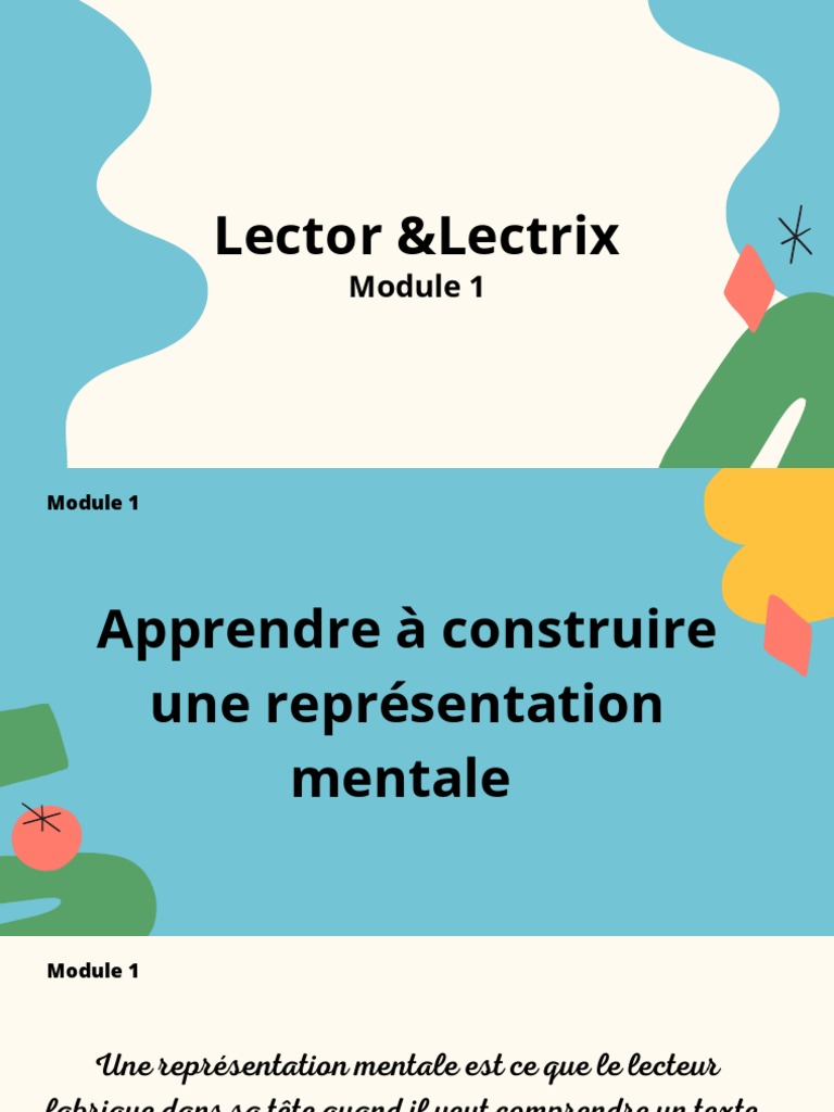 Page De Garde Cahier Lector Lectrix Lector &lectrix M1 | PDF