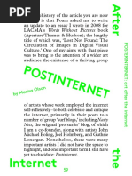 POSTINTERNET Art After The Internet