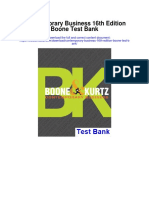 Contemporary Business 16th Edition Boone Test Bank