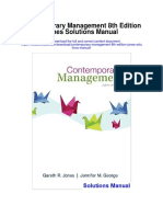 Contemporary Management 8th Edition Jones Solutions Manual