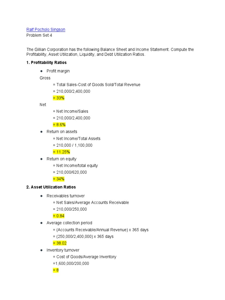 Financial Ratio Analysis Guide | PDF