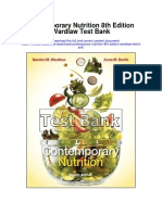 Contemporary Nutrition 8th Edition Wardlaw Test Bank