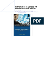 Business Mathematics in Canada 7th Edition Jerome Solutions Manual