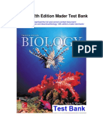 Biology 12th Edition Mader Test Bank