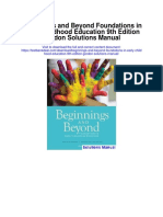 Beginnings and Beyond Foundations in Early Childhood Education 9th Edition Gordon Solutions Manual