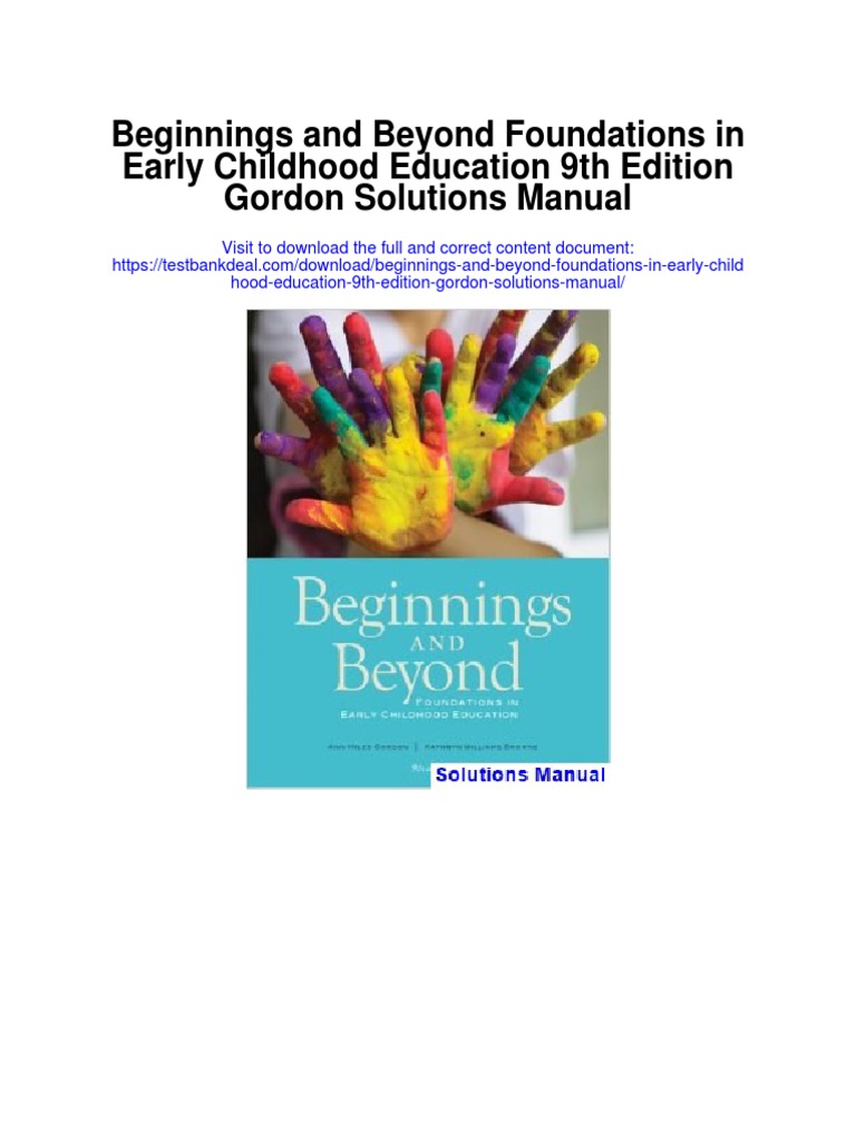 Beginnings and Beyond Foundations in Early Childhood Education 9th