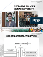 Lesson 5 - Administrative Policies of Silliman University