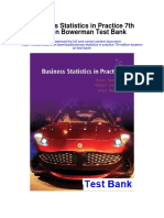 Business Statistics in Practice 7th Edition Bowerman Test Bank