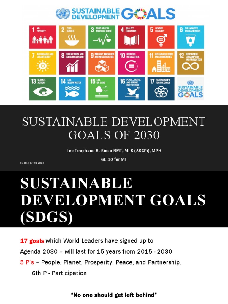 Understanding the 2030 Sustainable Development Goals | PDF ...
