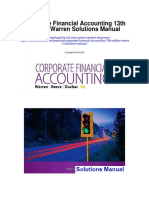 Corporate Financial Accounting 13th Edition Warren Solutions Manual