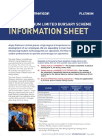 Bursary Information Sheet 2011