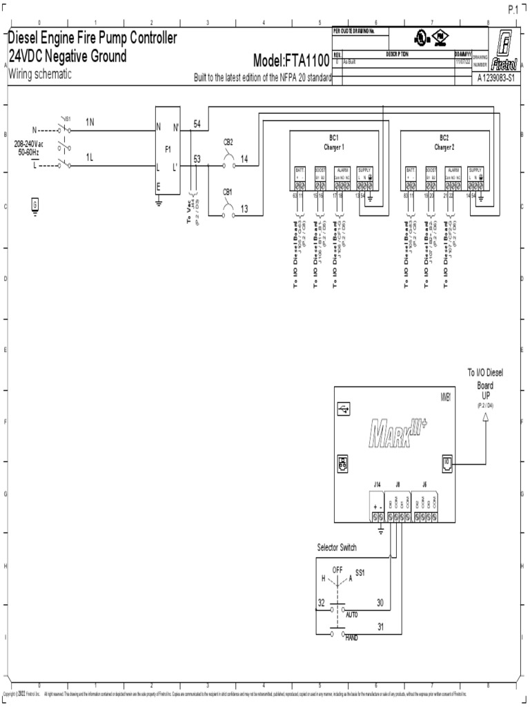Diesel Fire Pump Controller Wiring | PDF | Chess
