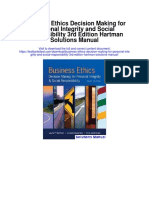 Business Ethics Decision Making For Personal Integrity and Social Responsibility 3rd Edition Hartman Solutions Manual