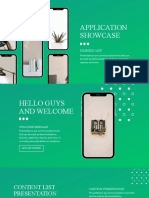 Green Gradient Application Showcase Presentation