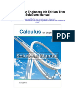 Calculus For Engineers 4th Edition Trim Solutions Manual