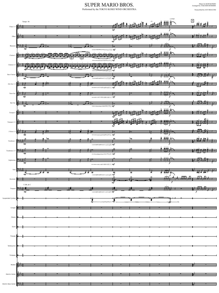 Super Mario Bros. (BandScore) | PDF