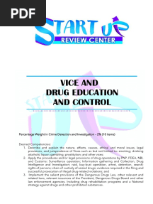 CDI Vice and Drugs Education and Control