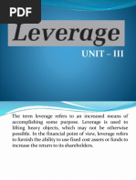 Unit 3 Leverage