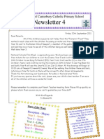 Newsletter 4: ST Thomas of Canterbury Catholic Primary School