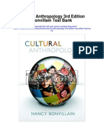 Cultural Anthropology 3rd Edition Bonvillain Test Bank