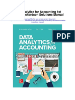 Data Analytics For Accounting 1st Edition Richardson Solutions Manual
