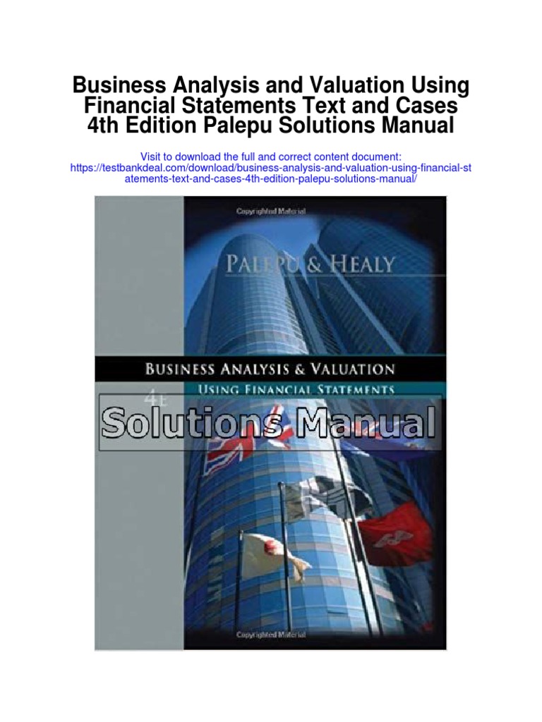 Business Analysis And Valuation Ifrs Edition 4Th Edition Pdf – QAHM