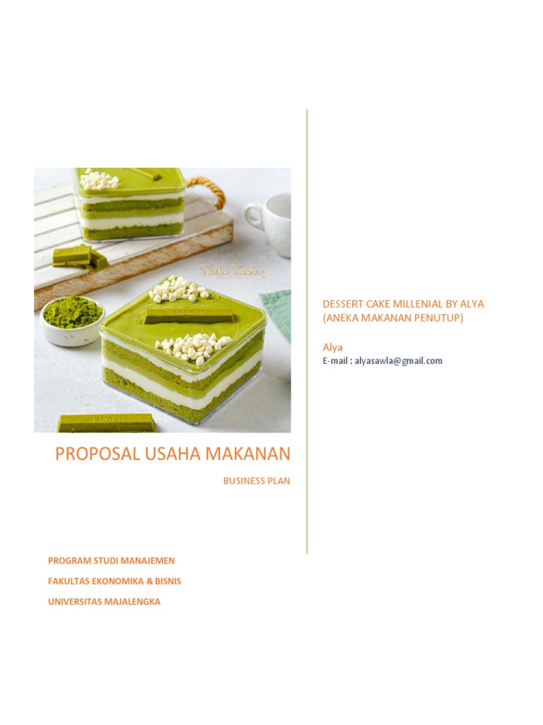 Proposal Usaha Business Plan Makanan Lengkap Pdf
