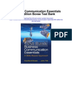 Business Communication Essentials 6th Edition Bovee Test Bank