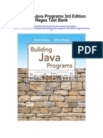 Building Java Programs 3rd Edition Reges Test Bank
