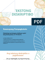 Tekstong Deskriptibo