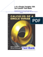 Calculus of A Single Variable 10th Edition Larson Test Bank