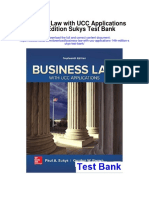 Business Law With Ucc Applications 14th Edition Sukys Test Bank