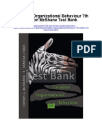 Canadian Organizational Behaviour 7th Edition Mcshane Test Bank