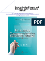 Business Communication Process and Product 8th Edition Guffey Solutions Manual