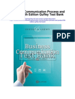 Business Communication Process and Product 8th Edition Guffey Test Bank