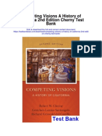 Competing Visions A History of California 2nd Edition Cherny Test Bank